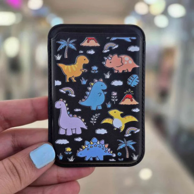 خرید و قیمت ولت جاکارتی گوشی طرح Colorful Dino