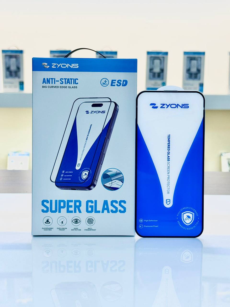 گلس گوشی Zyons super glass آیفون و سامسونگ