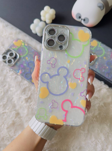 قاب Mickey iCe محافظ لنز دور اکلیلی iphone 12promax