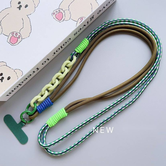 بند آویز candy strap رنگ سبز قهوه ای