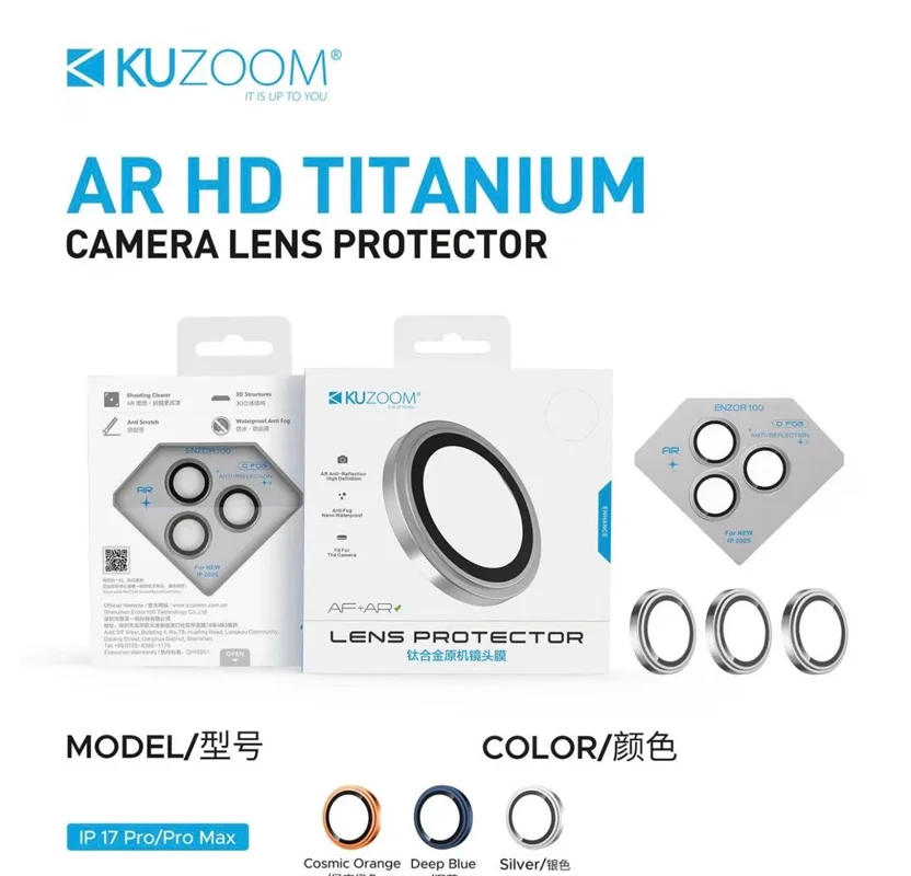 محافظ لنز رینگی Kuzoom آیفون سری 17